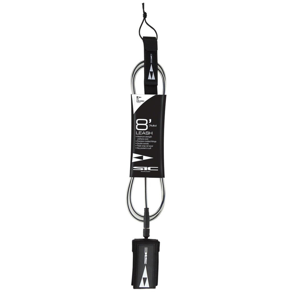 Surf leash 8' black