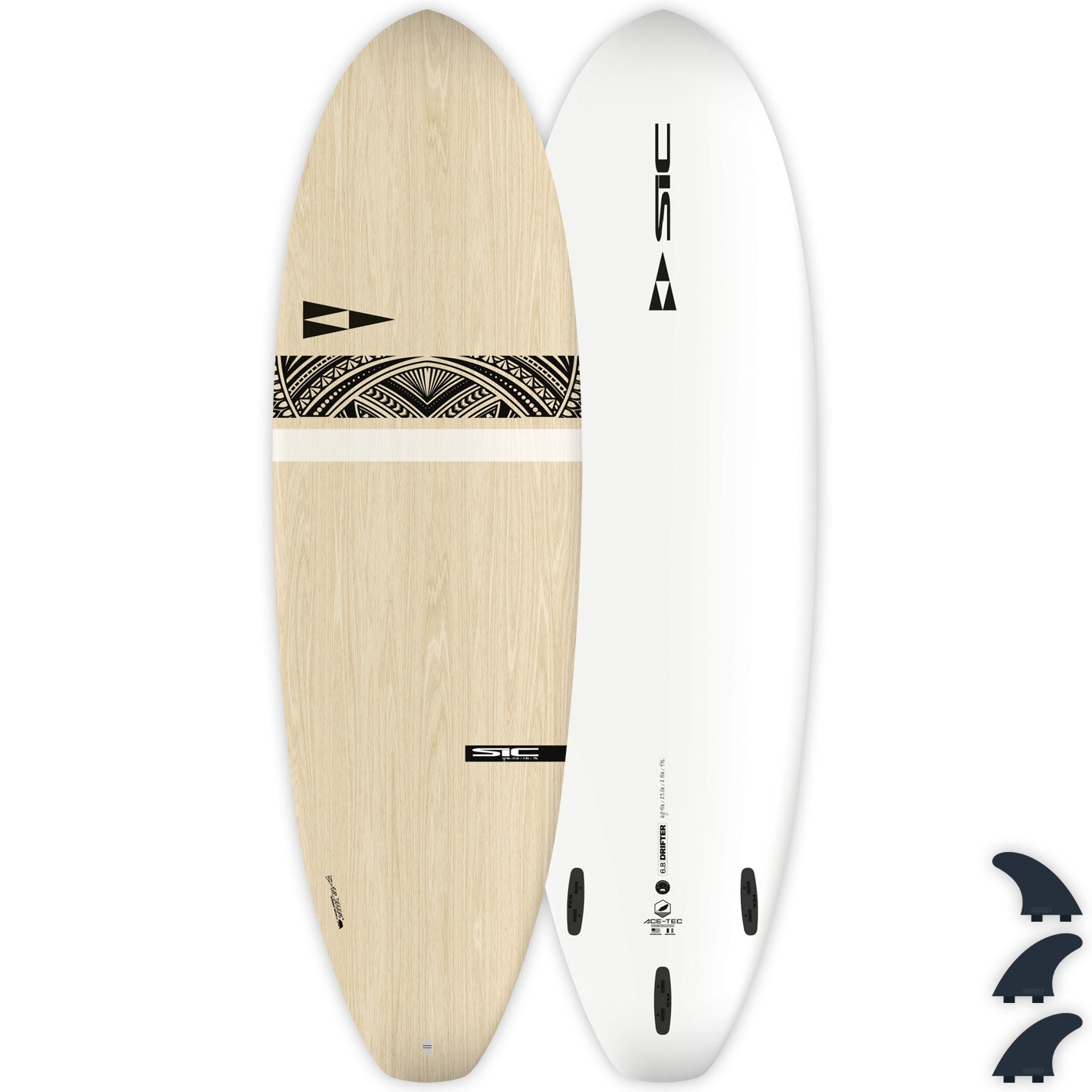 超美品　SIC サーフボード　6’8ft 48L テイクオフ鬼速 DRIFTER SURF - SURFBOARDS - Surfboards by Type - Rigid - Thermoformed - EN