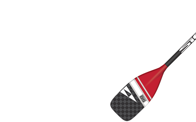 Red and black SIC Maui paddle