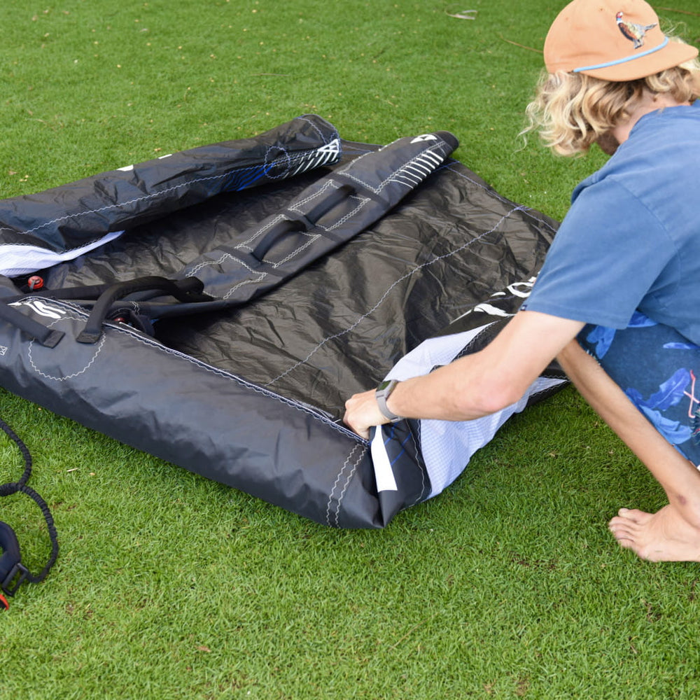 Tutorial on how to fold a SIC Maui wingfoil wing