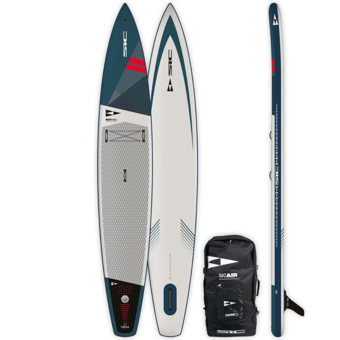 Inflatable stand-up paddleboard with accessories